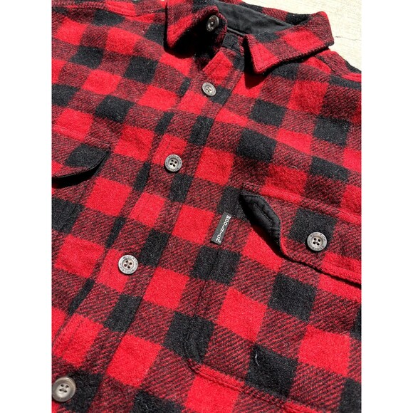 Vintage Woolrich Flannel Shirt Buffalo Plaid Wool Blend Button Up Men’s L USA - Picture 2 of 4